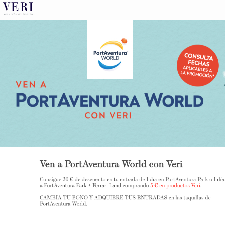 Desarrollo Drupal Entradas Port Aventura - Aigues de Veri